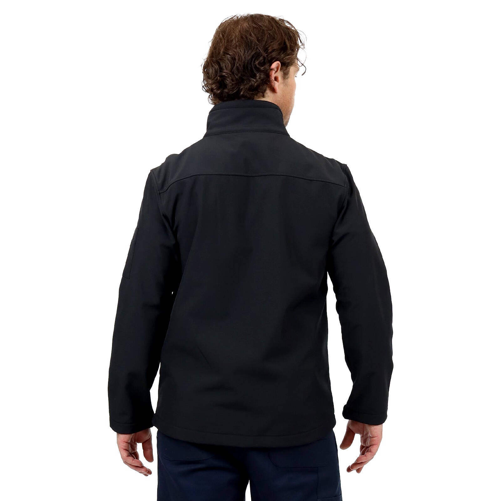 Citeco Black Soft Shell Jacket - Polyester Elastane, Full Zip, Men's XL