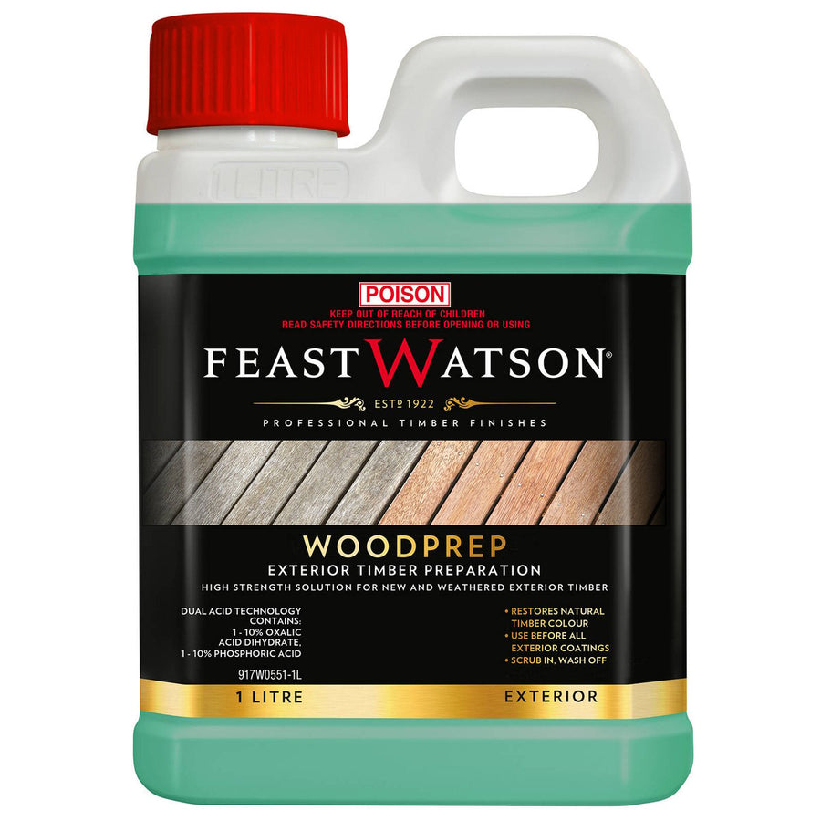 Feast Watson Woodprep Cleaner - 1L - Timber Preparation - Dual Acid Formula - SuperSaverAU - view 1