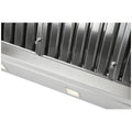 Schweigen 1200mm BBQ Canopy Rangehood - 2200m³/h Twin Motors, Stainless Steel, Touch and Remote - DBH1200