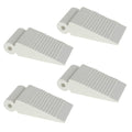 Adoored Small White Rubber Door Wedge - 4 Pack