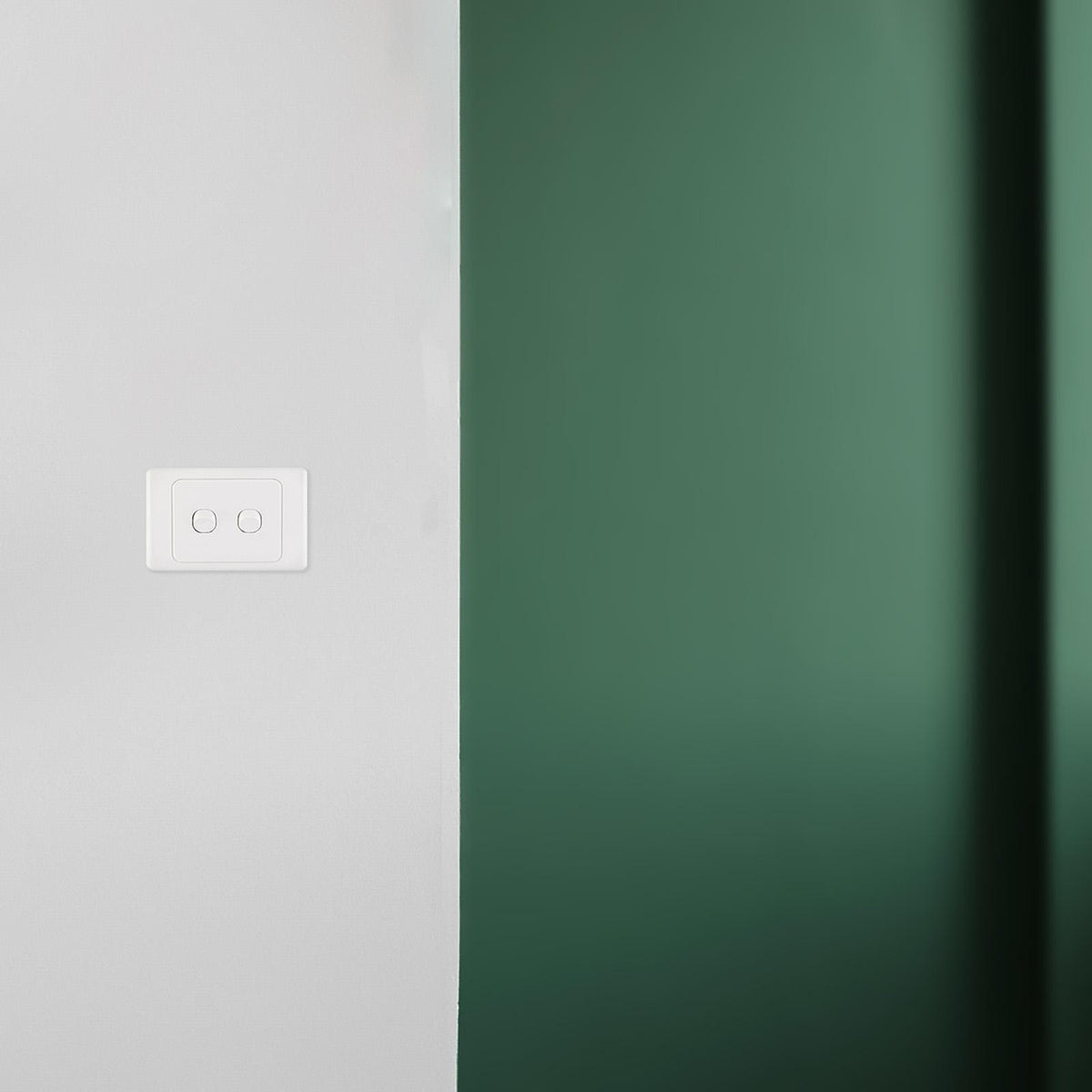 DETA 2 Aperture Grid Plate, White Plastic, 75mm x 115mm, Indoor