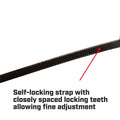 Crescent Cable Ties - 150 x 3 6mm - Black - 25 Pack - Nylon - UV Resistant - SuperSaverAU - view 4
