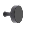 Lane 32mm Matte Black Thick Round Knob 6 Pack - Zinc Alloy - Contemporary - SuperSaverAU - view 1