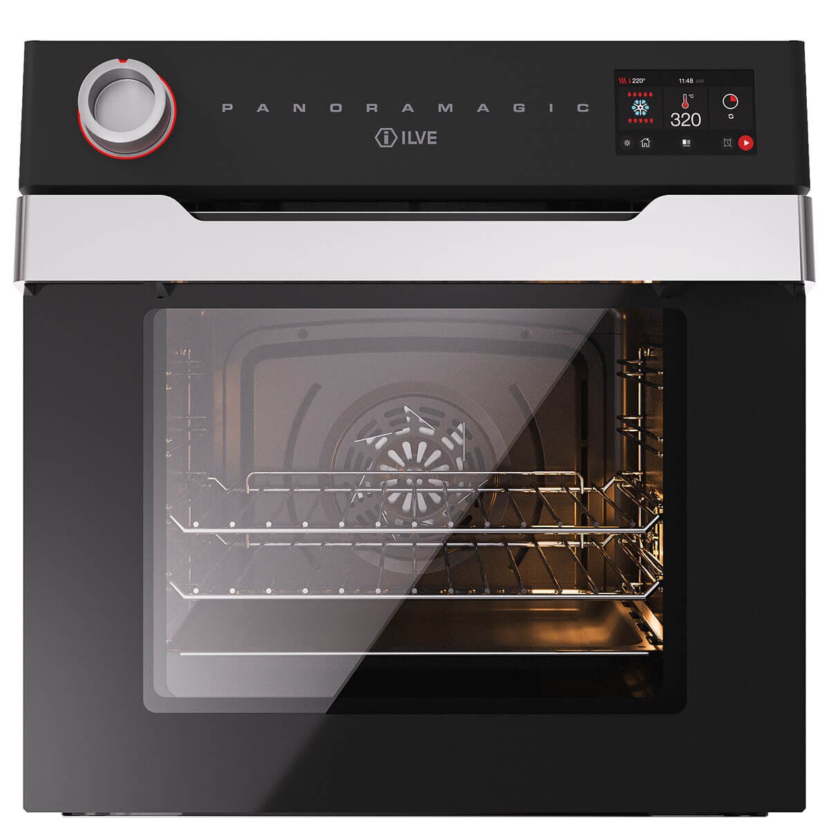 ILVE 60cm Panoramagic Series built-in oven - 65L, 15 functions, matte black, touchscreen - OV60PMT3MK