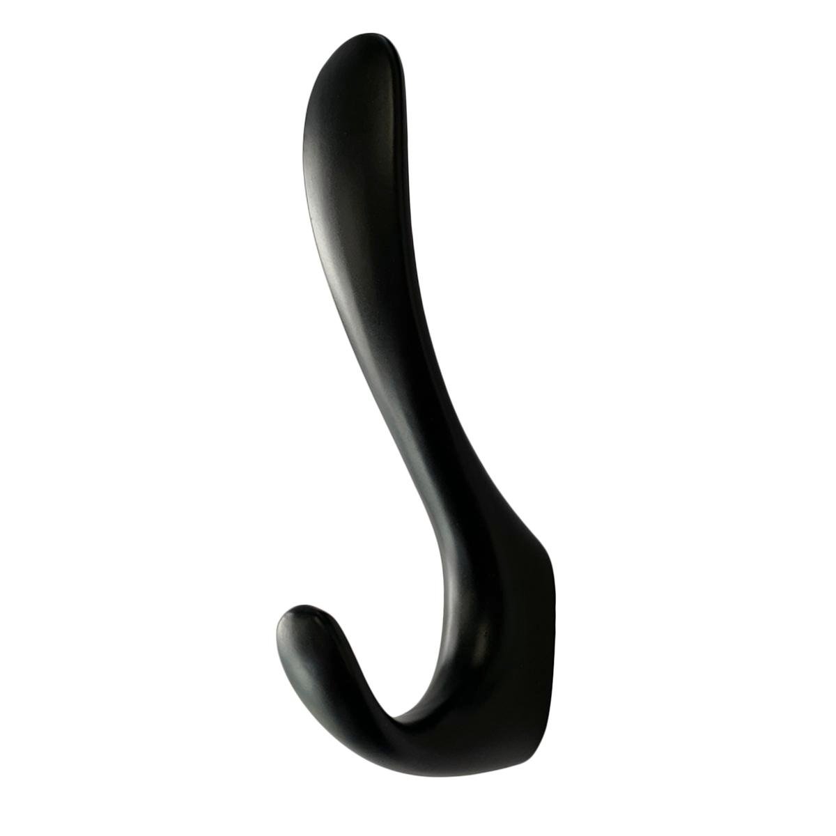 Taskmaster Double Robe Hook 120mm - Matte Black - 2 Pack - SuperSaverAU - view 1