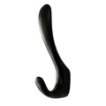 Taskmaster 120mm Matte Black Double Robe Hook Zinc