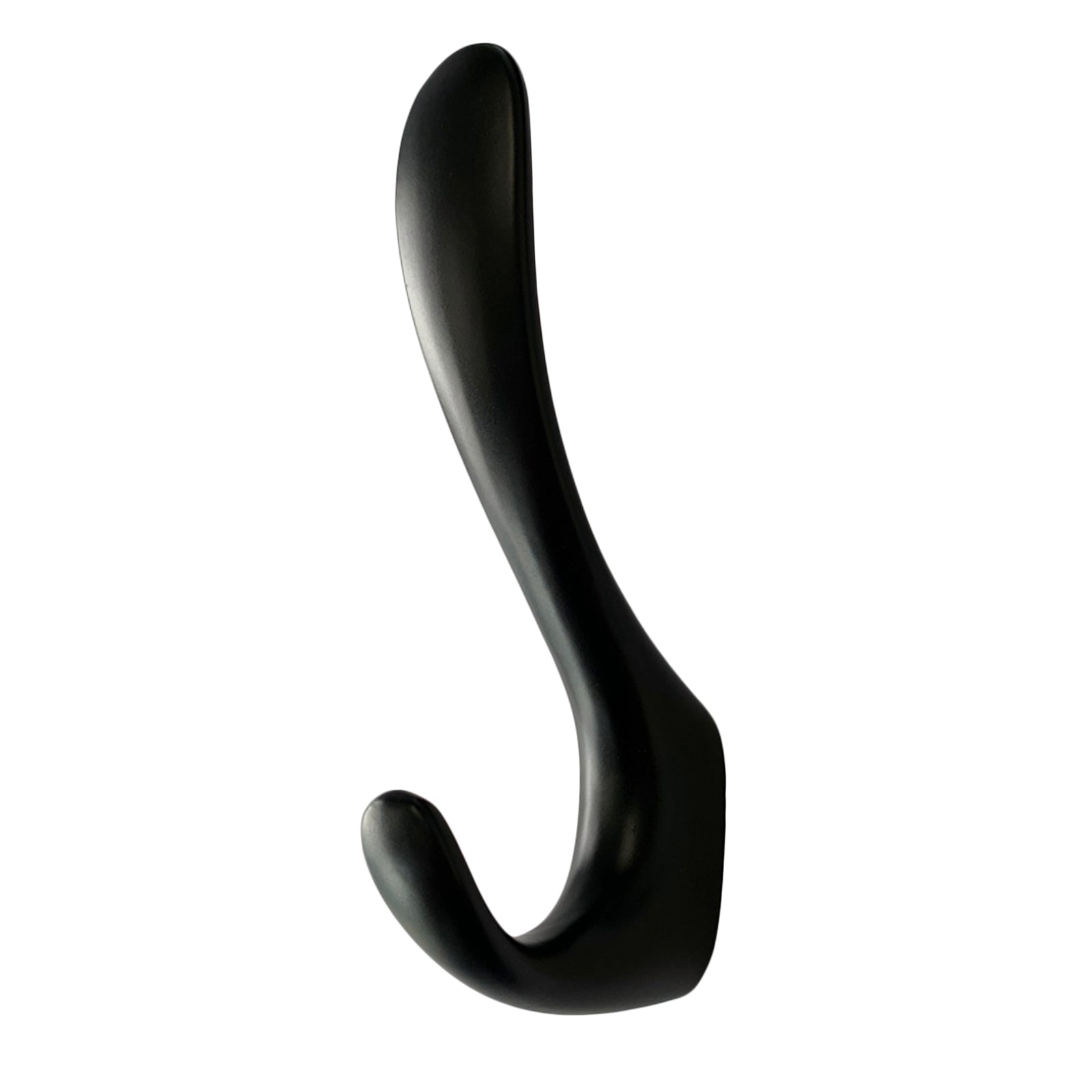 Taskmaster 120mm Matte Black Double Robe Hook Zinc