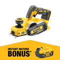 DeWALT 18V Li XR Cordless Brushless Planer DCP580N-XE - 2.0mm Depth - Yellow - SuperSaverAU - view 1