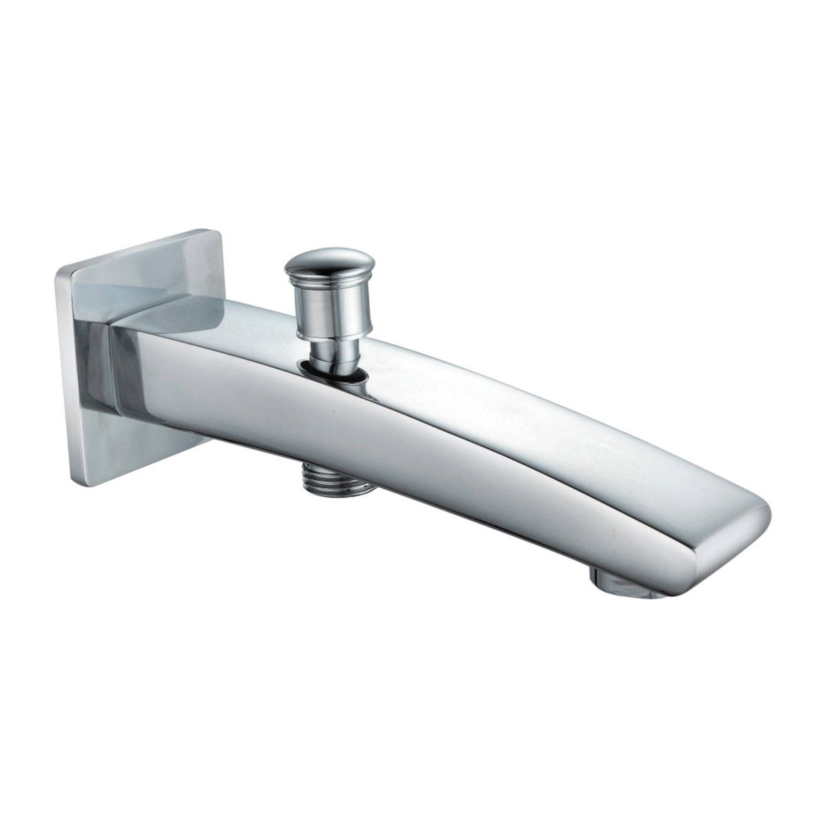 Shaw Mason Chrome Bath Spout with Diverter - 165mm - Durable Brass - Easy Install - SuperSaverAU - view 1