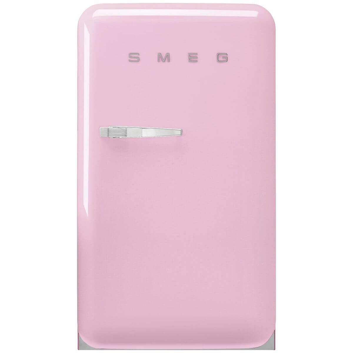 Smeg 50s Retro Style Happy 135L bar fridge - right hinge, pink, 6 star energy rating - FAB10HRPK6