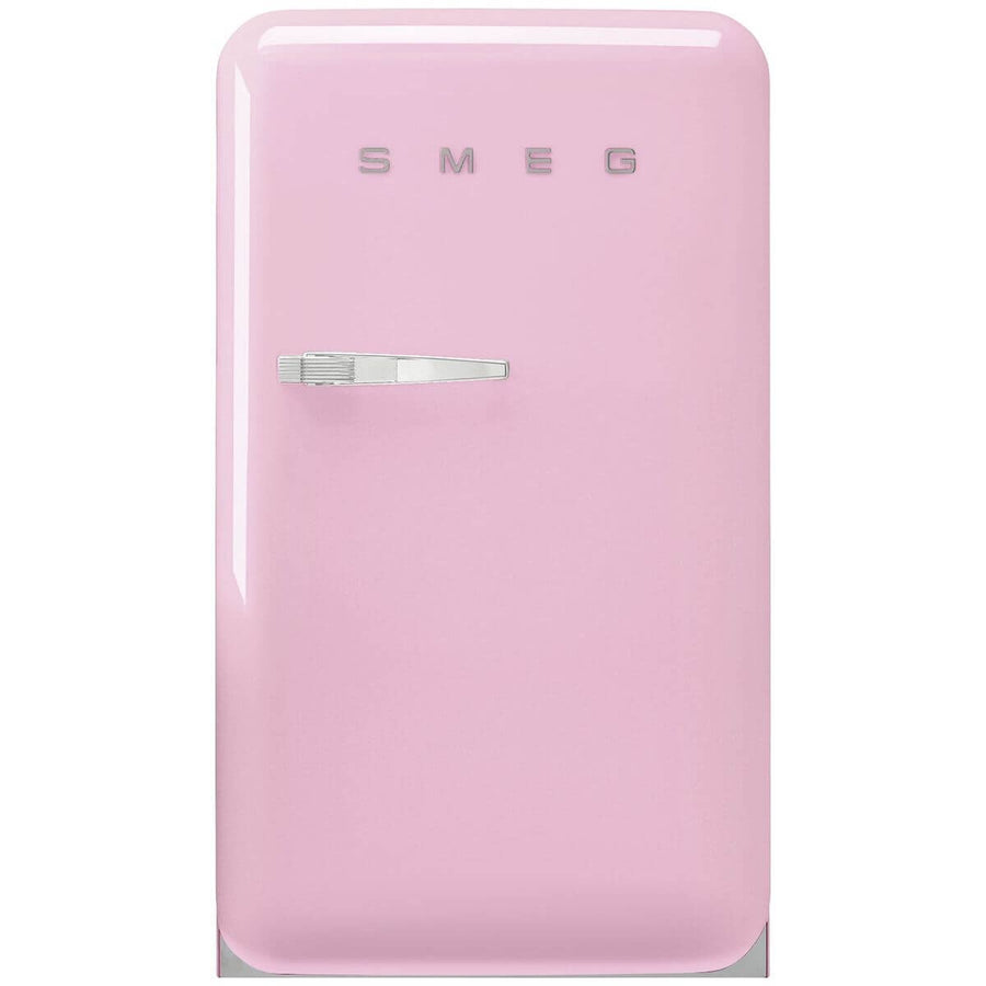 Smeg 50s Retro Style Happy 135L bar fridge - right hinge, pink, 6 star energy rating - FAB10HRPK6