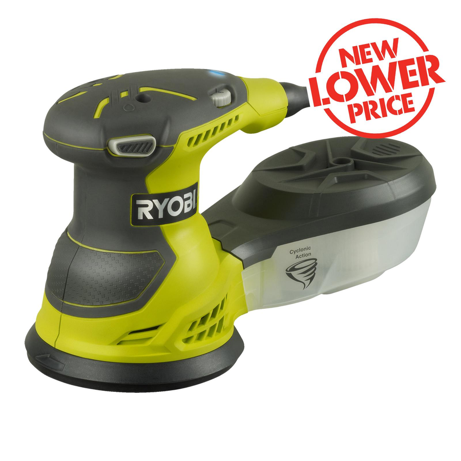 Ryobi Random Orbital Sander 125mm Hook & Loop Dust Collection - SuperSaverAU - view 1