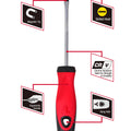 Trojan 100mm No.5 Slotted Screwdriver, CRV Shaft