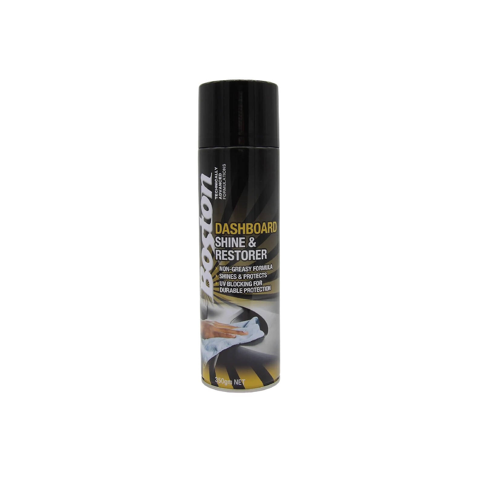 Boston Dashboard Shine and Restorer 350gm Vinyl, Plastic & Rubber