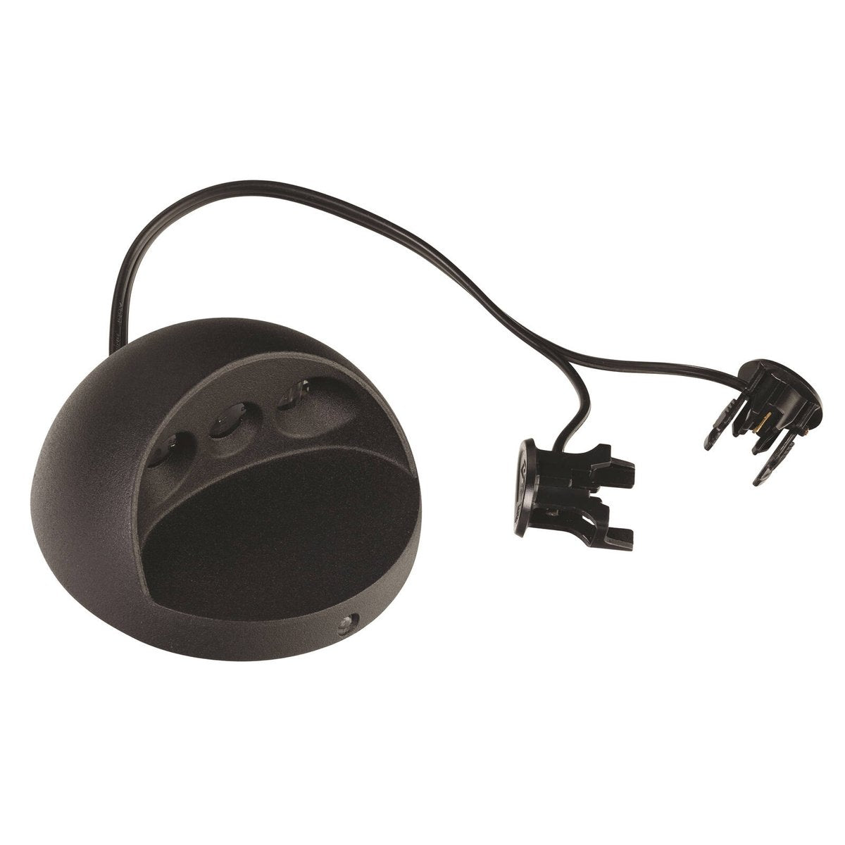 Brilliant 2W Black Waymaker Round Garden LED Step Light - 88mm x 88mm x 44mm - SuperSaverAU - view 3