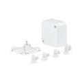 DETA Junction Box with 4 x 40A Insulated Connectors White Polycarbonate 10 Pack
