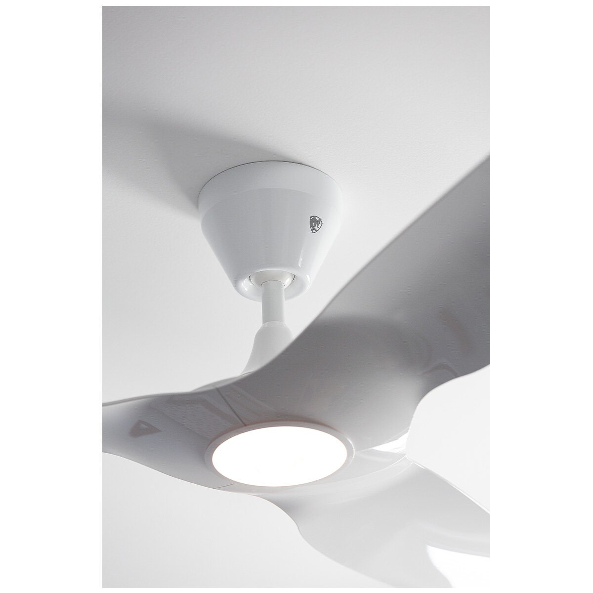 Big Ass Fans Haiku L 52 Inch White Ceiling Fan - 256mm Drop Tube, 7 Speeds - HAIKULW52256MMLED