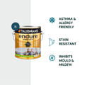 Taubmans 2L White Semi Gloss Endure Interior Walls Paint - Stain Resistant - Low Odour - SuperSaverAU - view 2