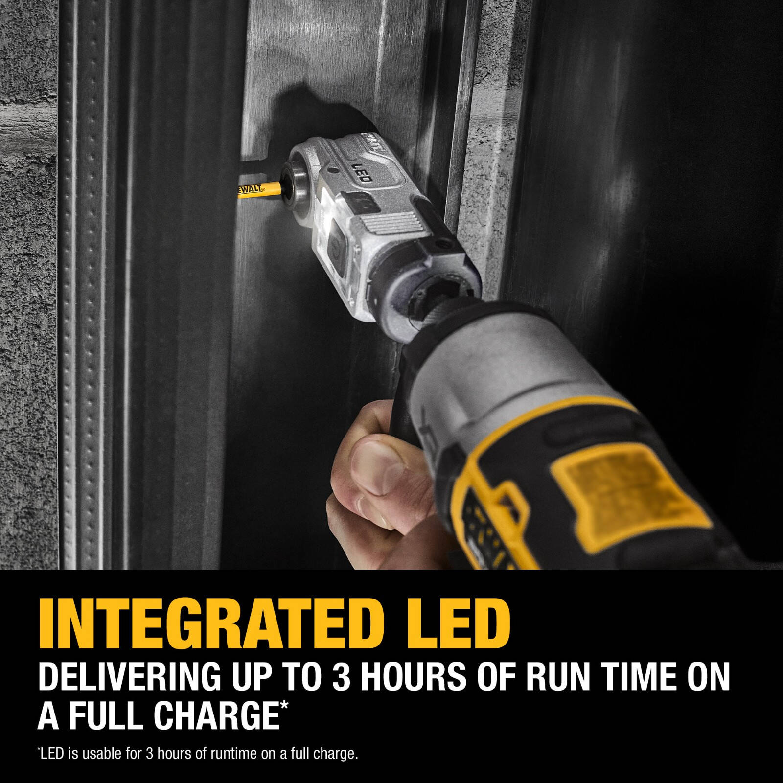 DeWALT 1/4" Right Angle HEX Impact LED Attachment DTLRA-QZ