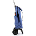 Rolser I-Max Tweed 2-Wheel Folding Trolley - Hook, Double Internal Pockets, Blue - R-IMX384-1026