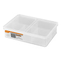 Tactix Medium A5 Storage Container with Divider 2L Plastic Stackable with Lid