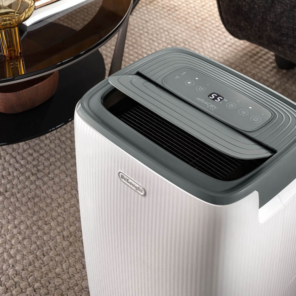 DeLonghi Tasciugo delAriaDry 16L Dehumidifier - Rooms to 75m², Digital Display, Triple Filtration - DEP216