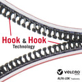 VELCRO Brand ALFA-LOK Squares, Black, 25mm, 6 Pack, Self-Adhesive Fasteners