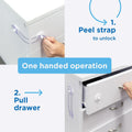 Perma Child Safety 12cm Adhesive Universal Flexi Locks 12 Pack Plastic