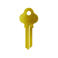 Ehi lw4 Gold Blank Key - 55mm x 23mm - Durable Aluminium Titanium Alloy - SuperSaverAU - view 2