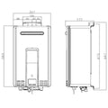 Rinnai LPG Continuous Flow Hot Water 2-Pack - 48kW - 37L/min - Outdoor Install - 6 Star - MP228EML50