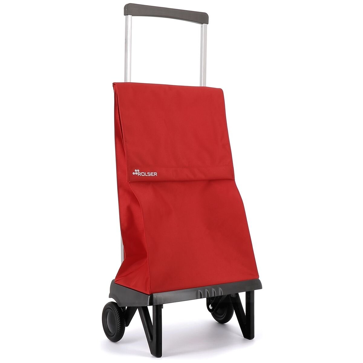 Rolser Plegamatic MF folding 2 wheel trolley - Red - Lightweight aluminium chassis - R-PLE001-1009