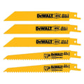 Dewalt 5 Piece Reciprocating Blade Set - Bi-Metal - 150mm x 10mm x 225mm - Durable - SuperSaverAU - view 1