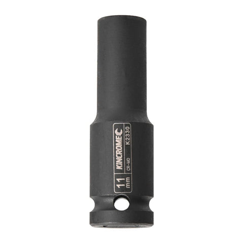 Kincrome 11mm Deep Impact Socket - 1/2 Drive - Chrome Molybdenum Steel - Black - SuperSaverAU - view 1