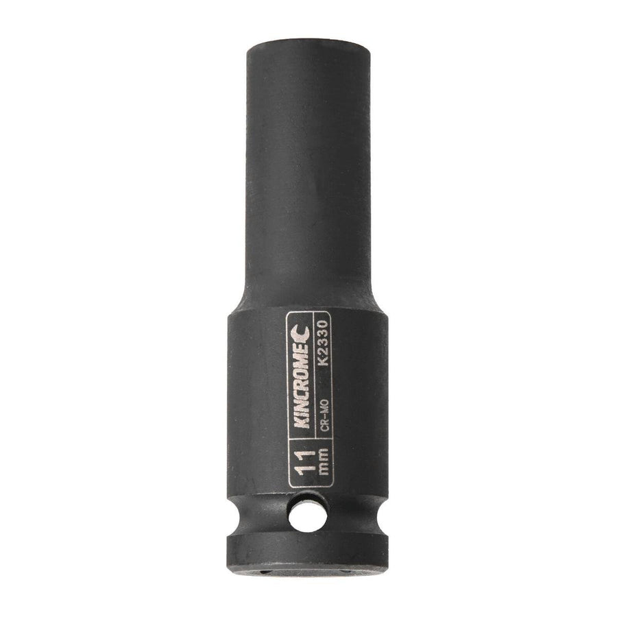Kincrome 11mm Deep Impact Socket - 1/2 Drive - Chrome Molybdenum Steel - Black - SuperSaverAU - view 1