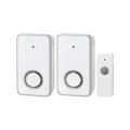 Arlec 80m Plug In Wireless Door Chime White 38 Sounds - 2 Pack