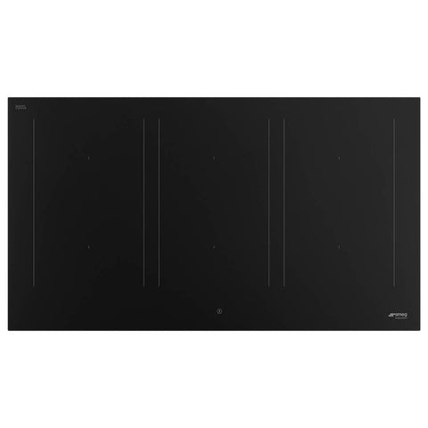 Smeg 90cm Classic Induction Cooktop - 3 Multizone Areas, Autovent 2.0, Matte Black - SIM3964N