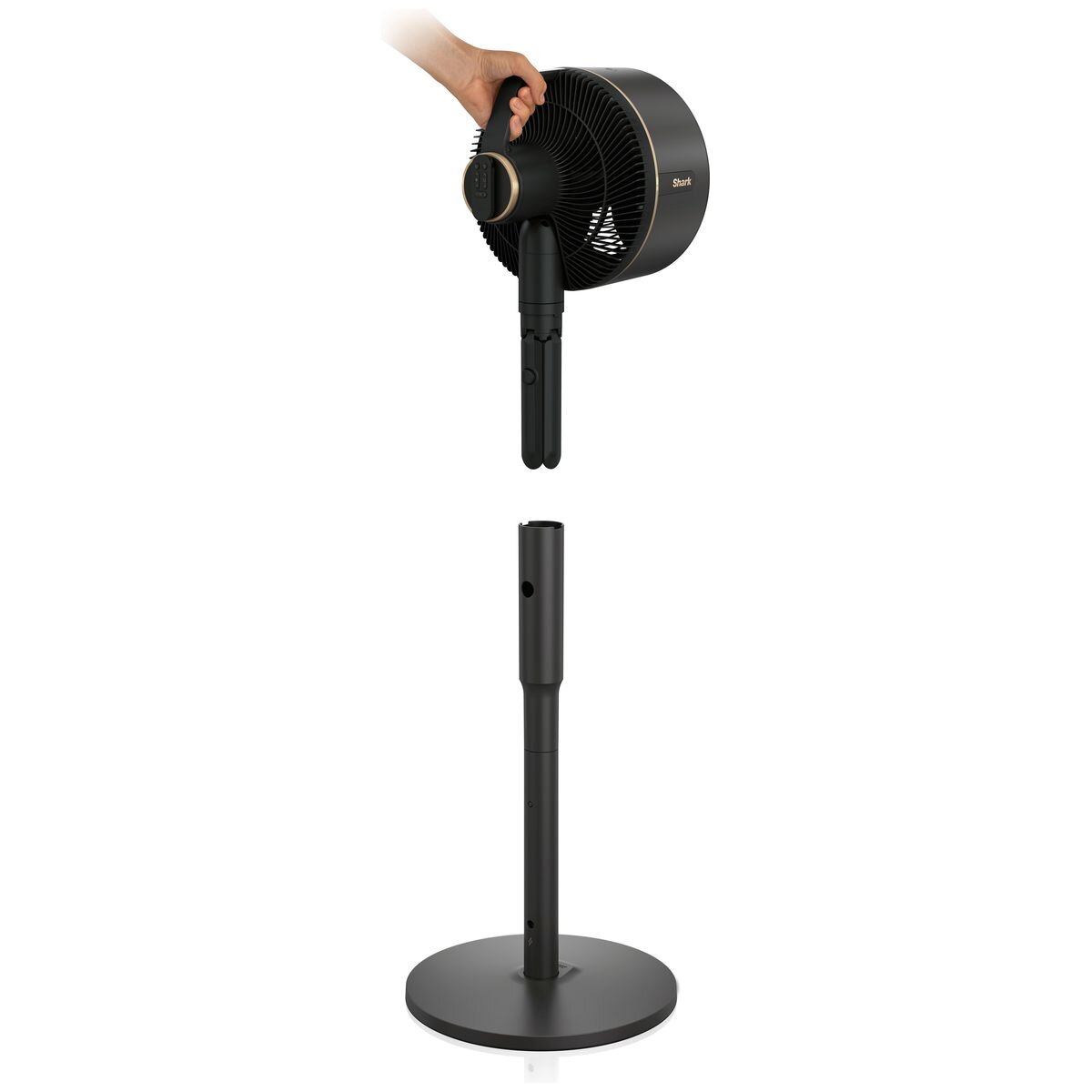 Shark FlexBreeze ProMist Misting Tower Fan - 5 Speeds, Corded or Cordless Use, Charcoal - FA302ANZ