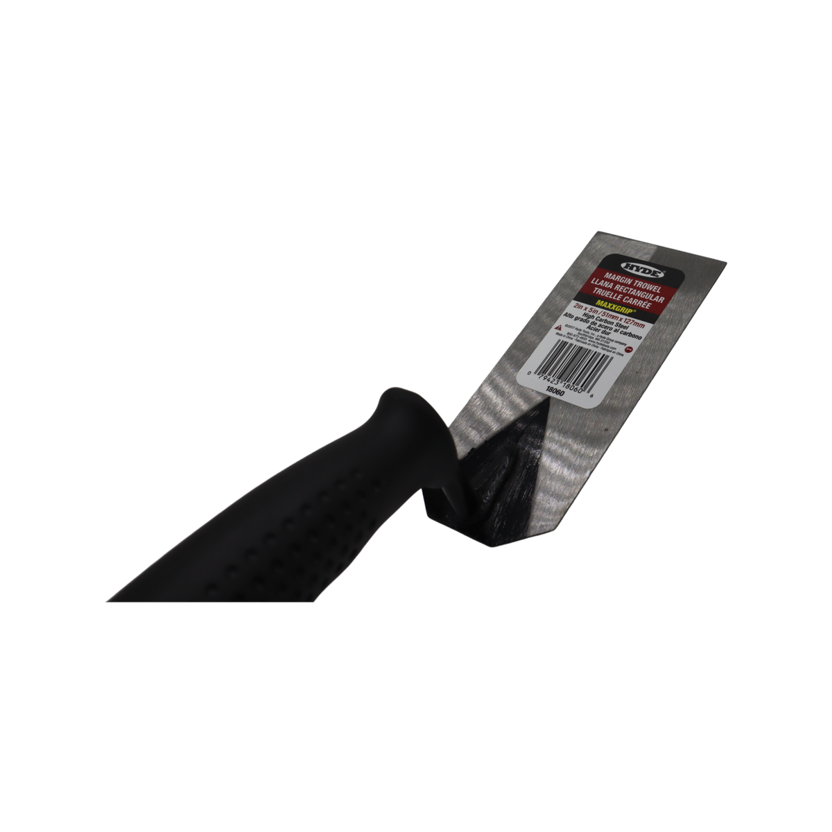 Hyde Margin Trowel - 51 x 127mm - High Carbon Steel - Ergonomic Handle - SuperSaverAU - view 2