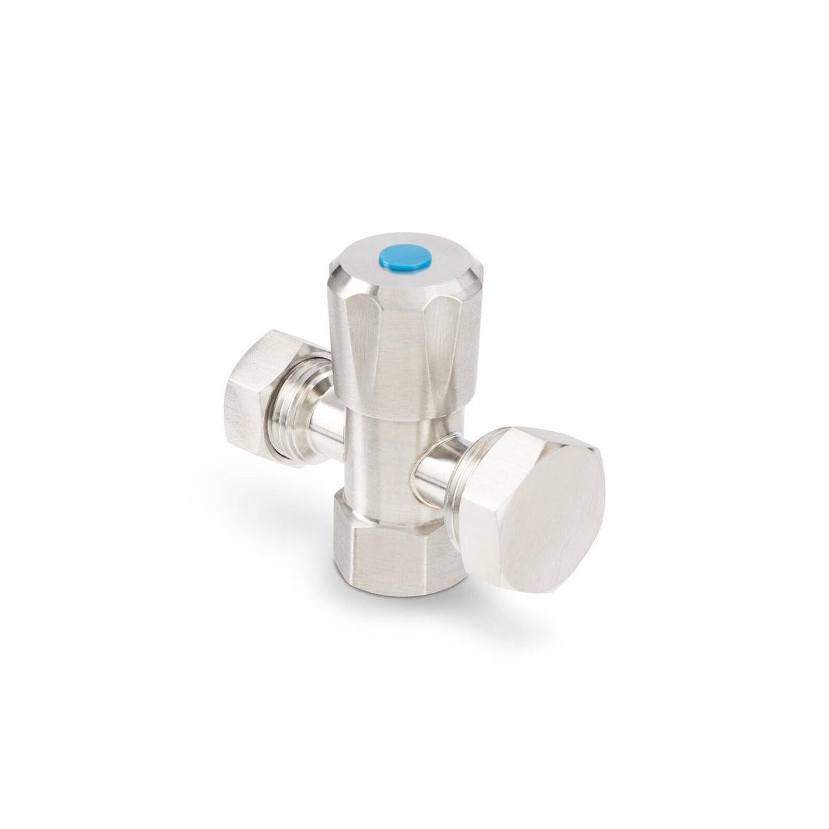Brasshards 2 Way Under Sink Valve 20mm x 15mm Stainless Steel - Durable Design - Easy Installation - SuperSaverAU - view 1
