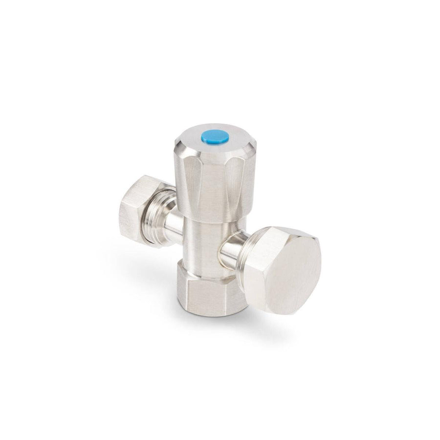 Brasshards 2 Way Under Sink Valve 20mm x 15mm Stainless Steel - Durable Design - Easy Installation - SuperSaverAU - view 1