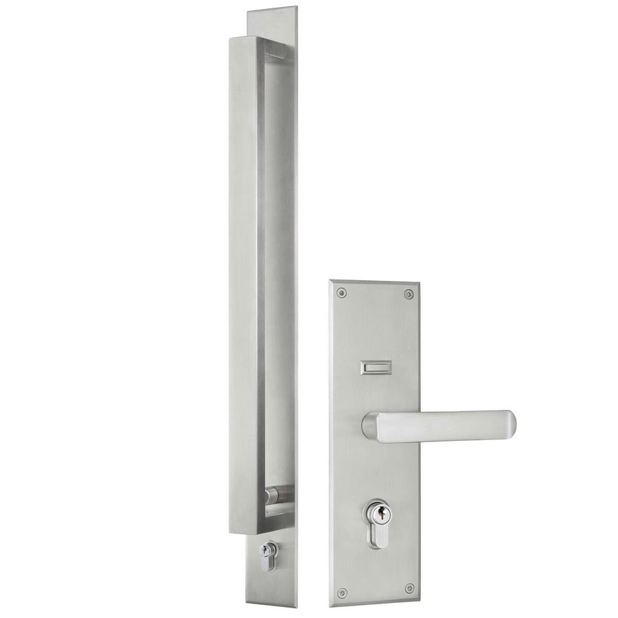 Gainsborough Stainless Steel Double Cylinder Trilock Omni 600mm Pull Handle - SuperSaverAU - view 1