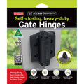 D&D Technologies TruClose Heavy-Duty Self-Closing Adjustable Safety Gate Hinges, Black, High-Traffic & Pool