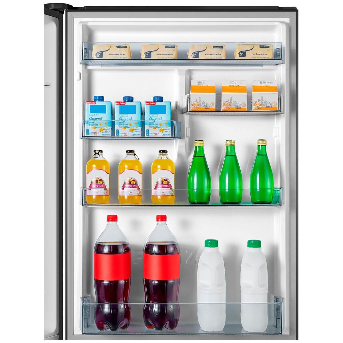 Hisense 417L Bottom Mount Fridge - Charcoal Finish, 4.5 Star Energy, Inverter Technology - HRBM419B