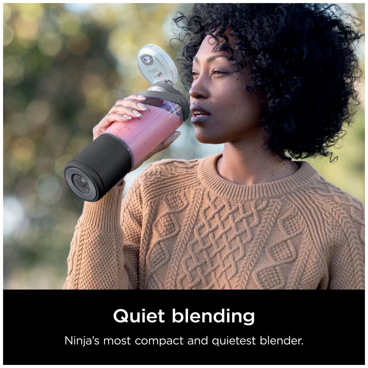 Ninja Blast Portable Blender 470ml - White - Cordless and Rechargeable - Sip Lid - BC100WH