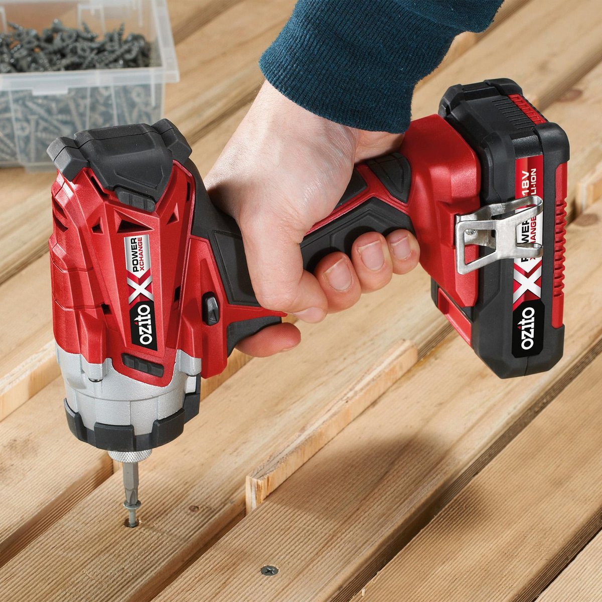 Ozito Cordless Compact Drill & Impact Driver Kit - 18V - Plastic - DIY Use - SuperSaverAU - view 5