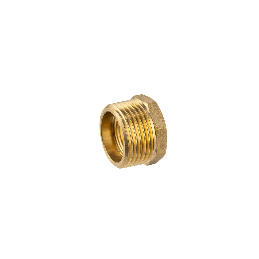 Brasshards 25 x 15mm Lead Free Brass Threaded Hex Reducing Bush