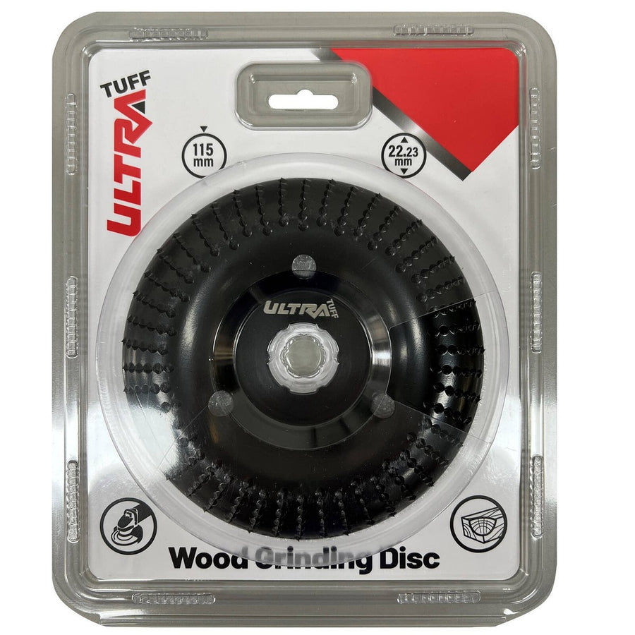 Ultra Tuff Wood Grinding Disc - 115mm - Black - Timber Grinding Tool - SuperSaverAU - view 1