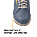DeWALT Navy Milbank Composite Toe Safety Work Shoe Size 11 - Water Resistant Nubuck, SRC