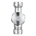 Evekare Chrome Double Mini Cistern Stop Tap 15 x 15mm - Compact Design - Dual Outlet - SuperSaverAU - view 2