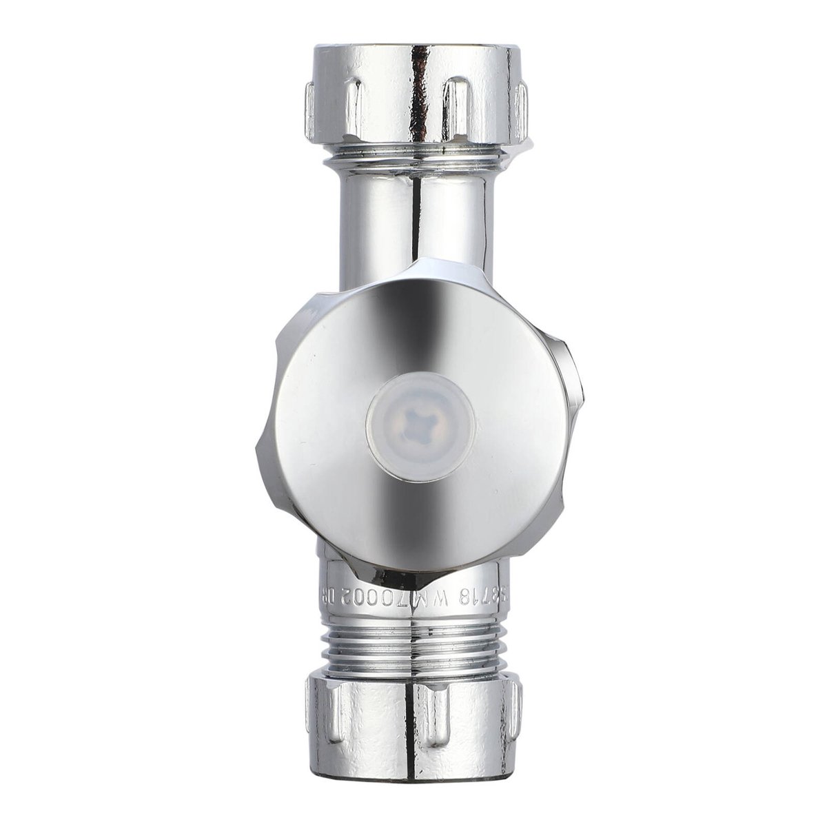 Evekare Chrome Double Mini Cistern Stop Tap 15 x 15mm - Compact Design - Dual Outlet - SuperSaverAU - view 2